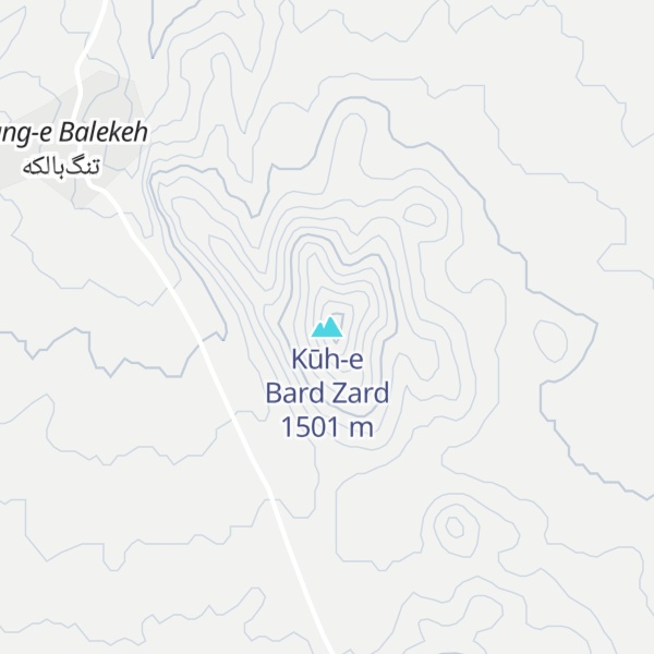 Map of Kūh-e Bard Zard