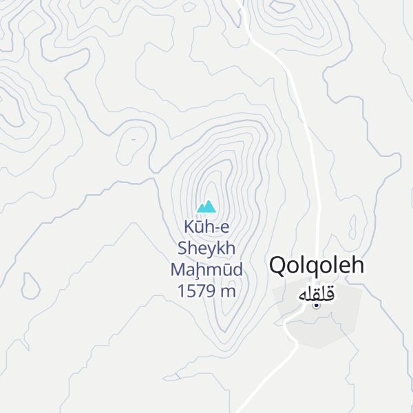 Map of Kūh-e Sheykh Maḩmūd