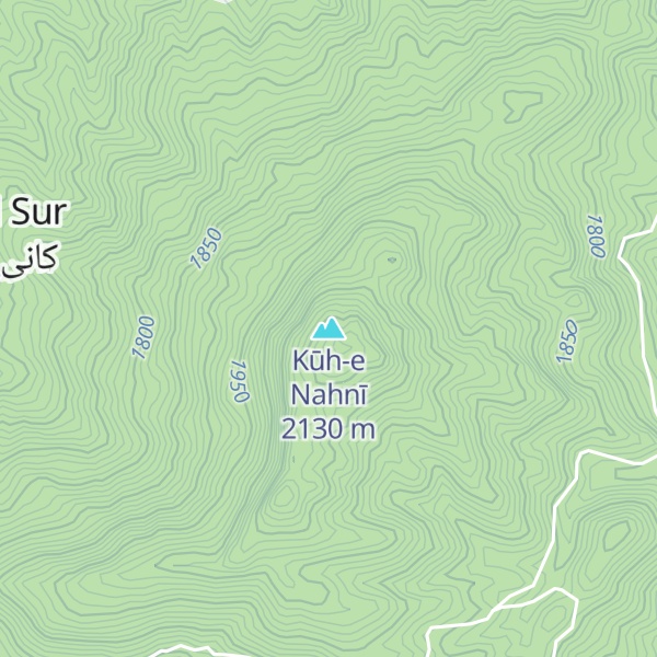 Map of Kūh-e Nahnī