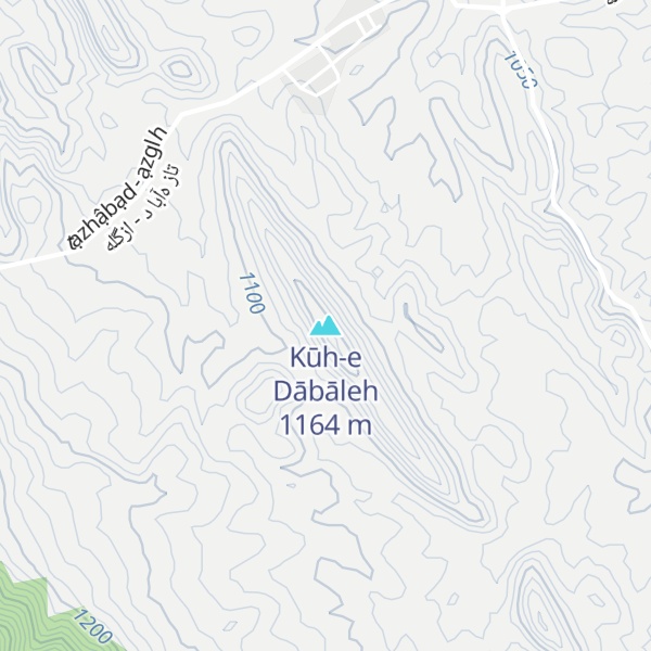 Map of Kūh-e Dābāleh