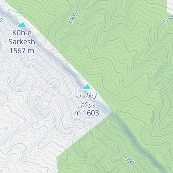 Map of ارتفاعات سرکش