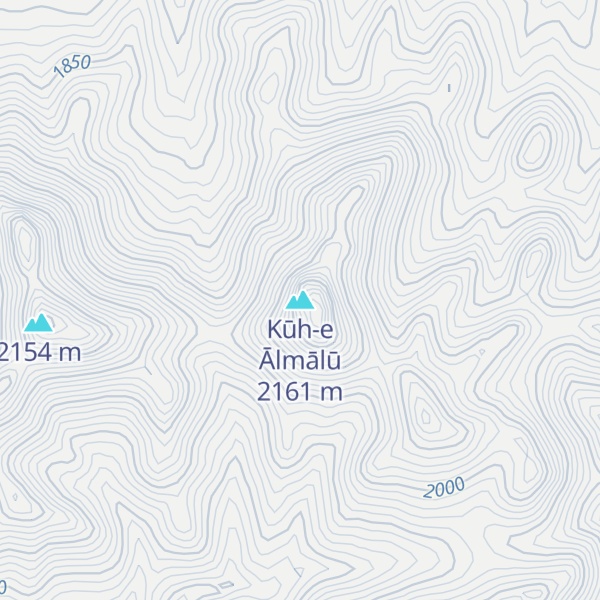 Map of Kūh-e Ālmālū