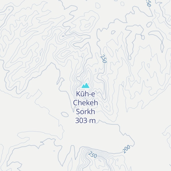Map of Kūh-e Chekeh Sorkh