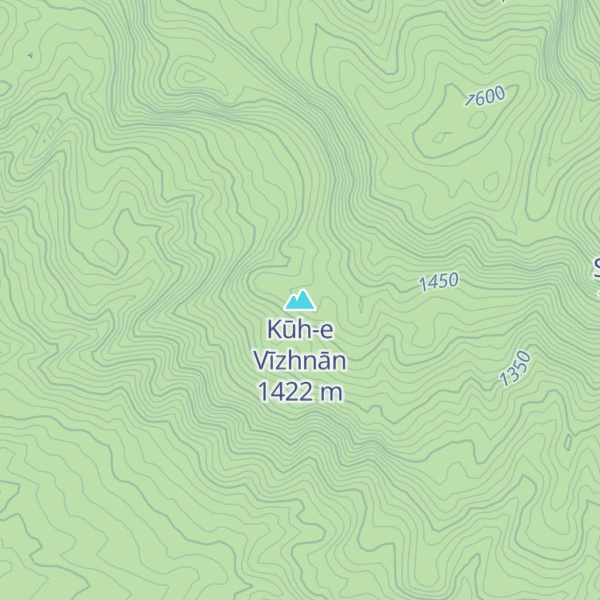 Map of Kūh-e Vīzhnān