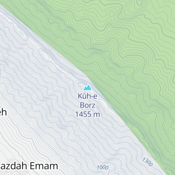 Map of Kūh-e Borz
