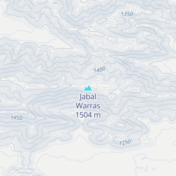 Map of Jabal Warras