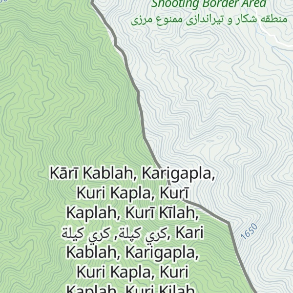 Map of Kūh-e Zeleh
