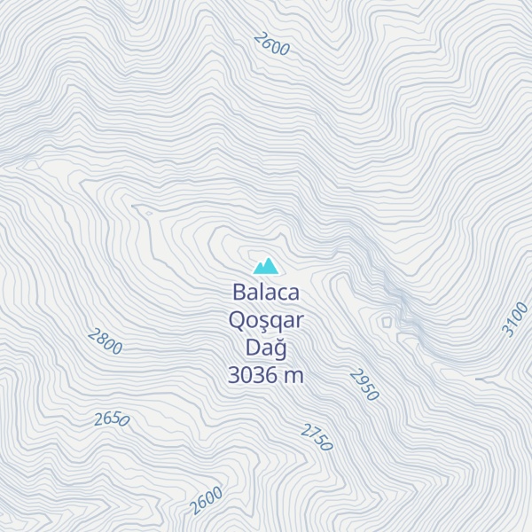 Map of Balaca Qoşqar Dağ