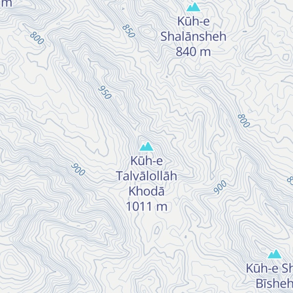Map of Kūh-e Talvālollāh Khodā