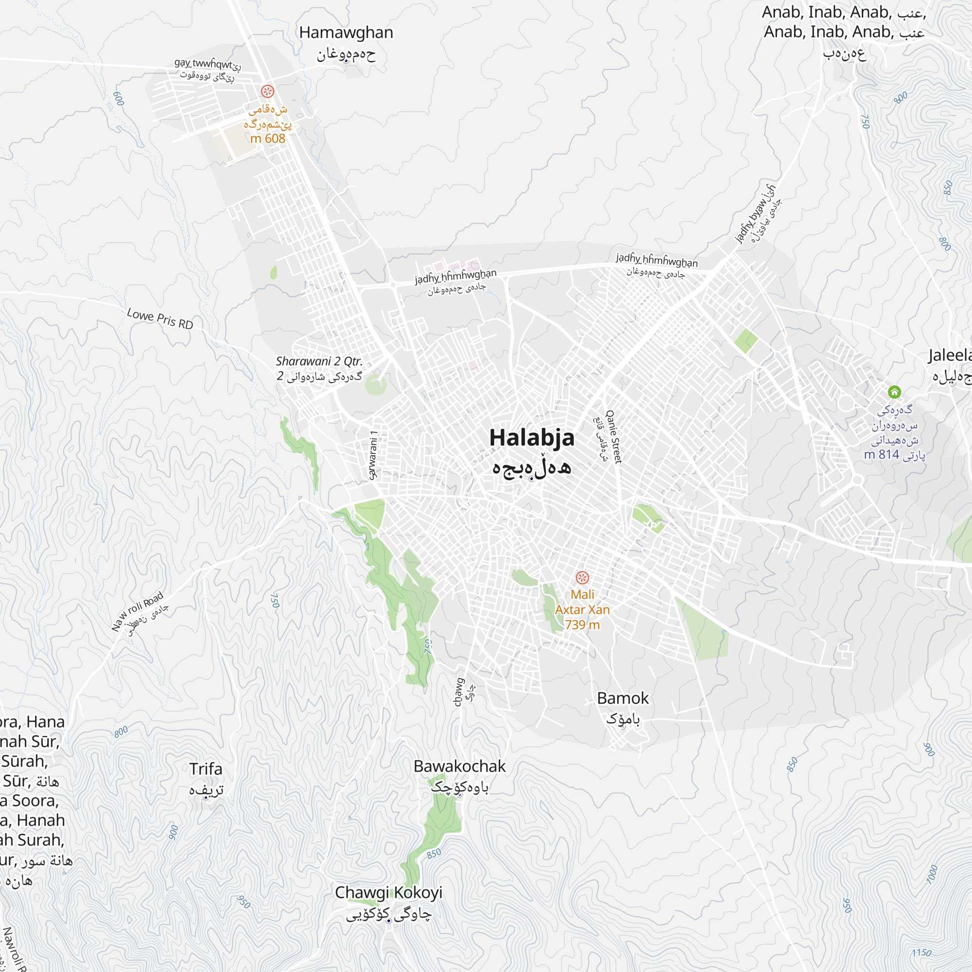 مەڵبەندی یەکێتی نیشتمانی کوردستان map