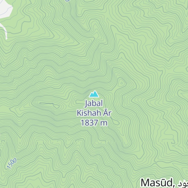 Map of Jabal Kishah Ār