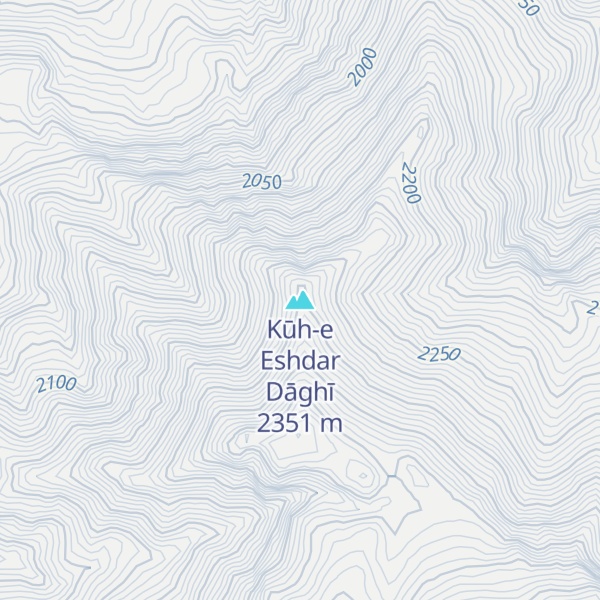 Map of Kūh-e Eshdar Dāghī