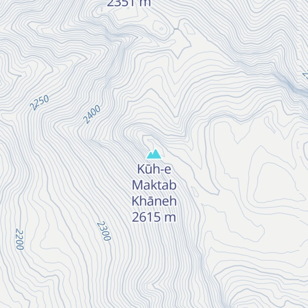 Map of Kūh-e Maktab Khāneh