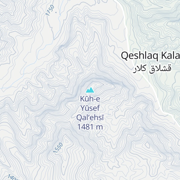 Map of Kūh-e Yūsef Qal‘ehsī