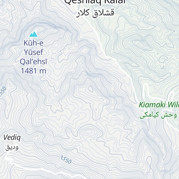 Map of Kūh-e Sīnehsar Dāghī