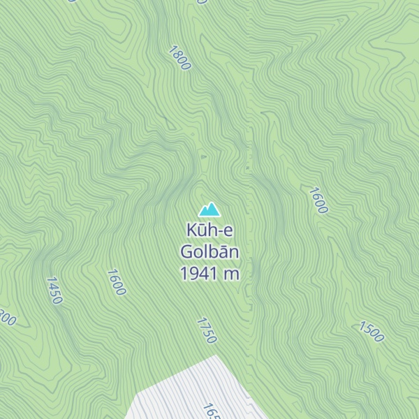 Map of Kūh-e Golbān
