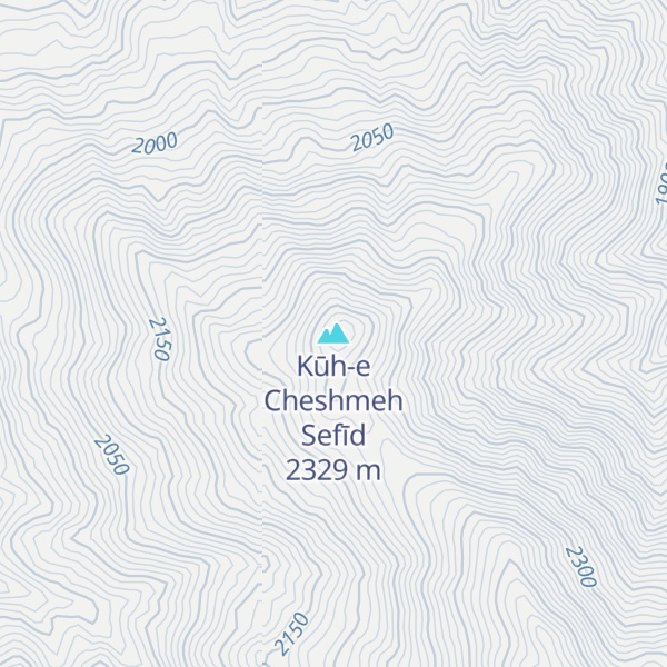 Map of Kūh-e Cheshmeh Sefīd