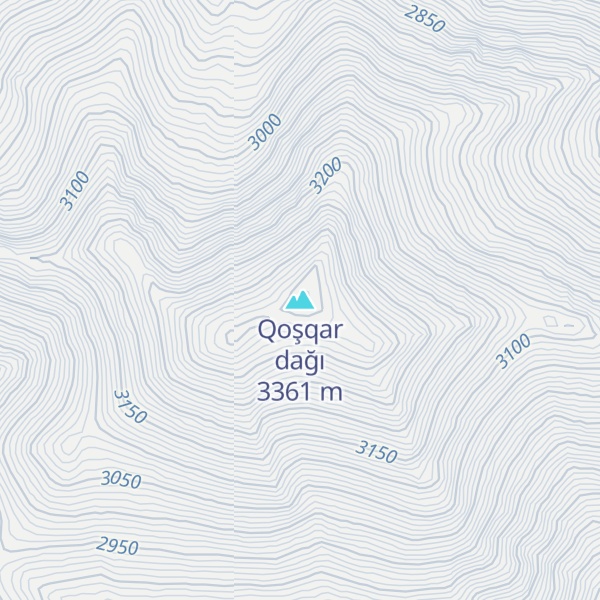 Map of Qoşqar dağı