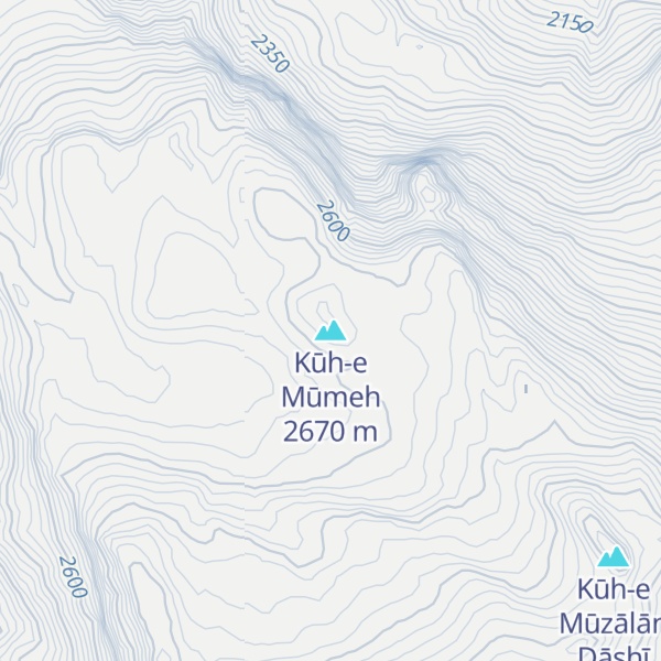 Map of Kūh-e Mūmeh