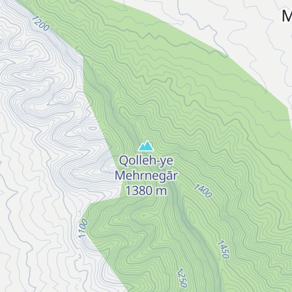 Map of Qolleh-ye Mehrnegār