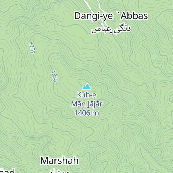 Map of Kūh-e Mān Jājār