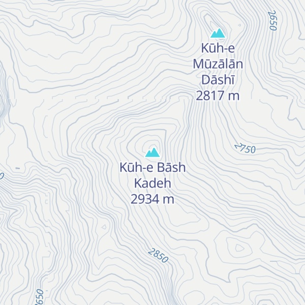 Map of Kūh-e Bāsh Kadeh