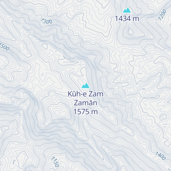 Map of Kūh-e Zam Zamān