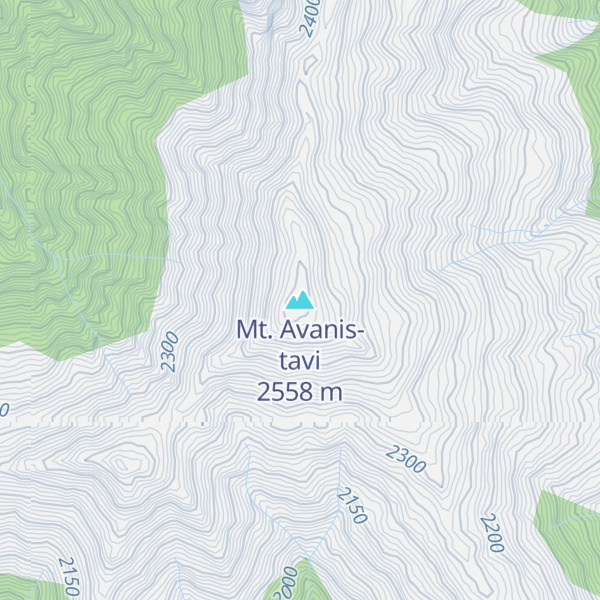 Map of Mt. Avanis-tavi
