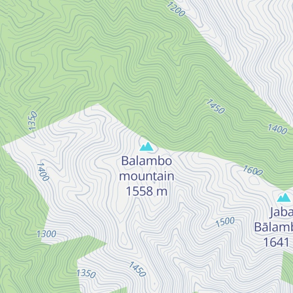 Map of Balambo mountain