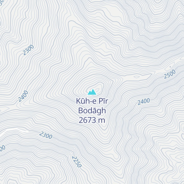 Map of Kūh-e Pīr Bodāgh