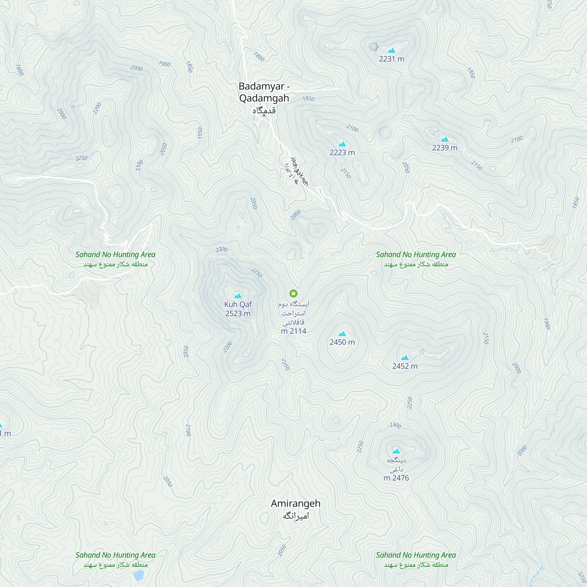 ایستگاه دوم استراحت قافلانتی map