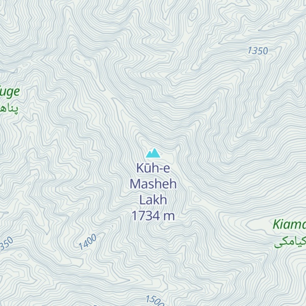 Map of Kūh-e Masheh Lakh