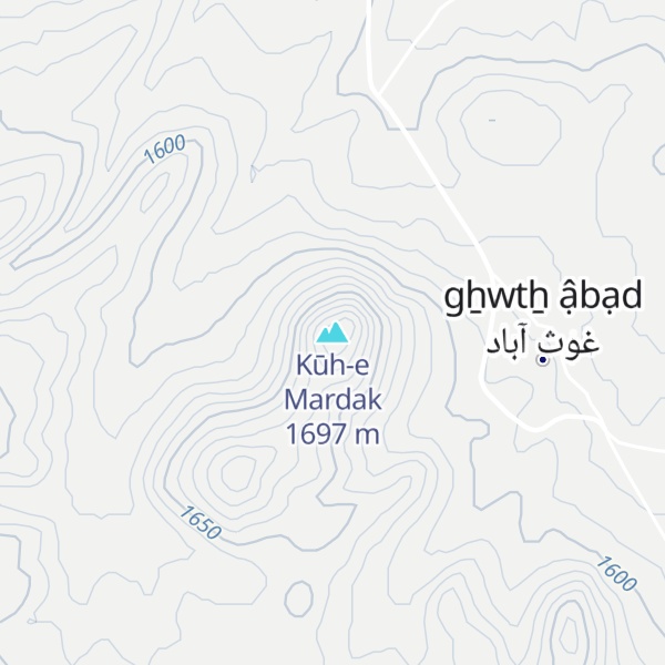 Map of Kūh-e Mardak