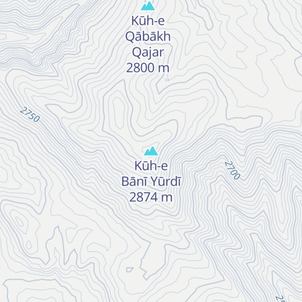 Map of Kūh-e Bānī Yūrdī