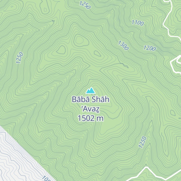 Map of Bābā Shāh ‘Avaẕ