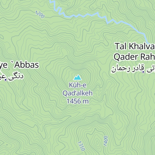 Map of Kūh-e Qad‘alkeh
