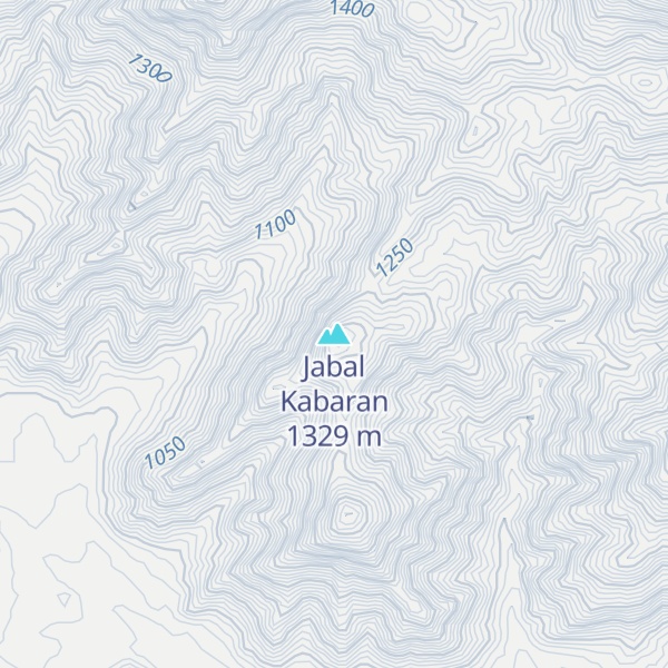 Map of Jabal Kabaran