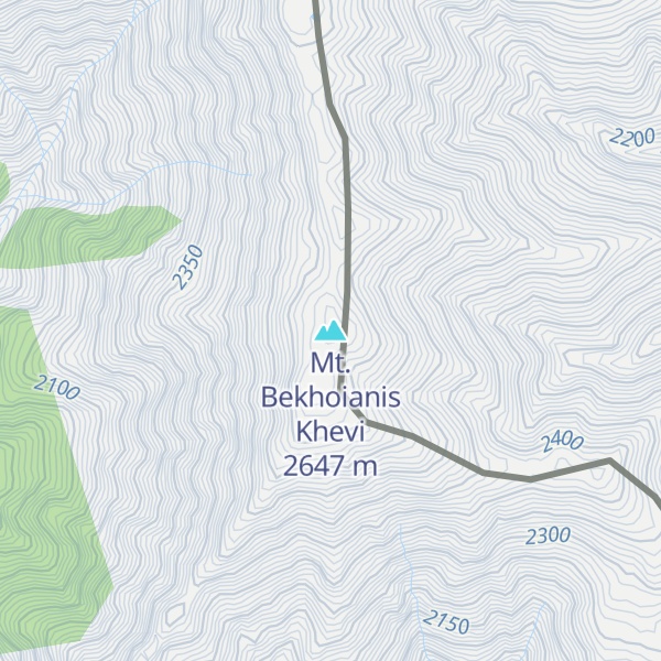 Map of Mt. Bekhoianis Khevi