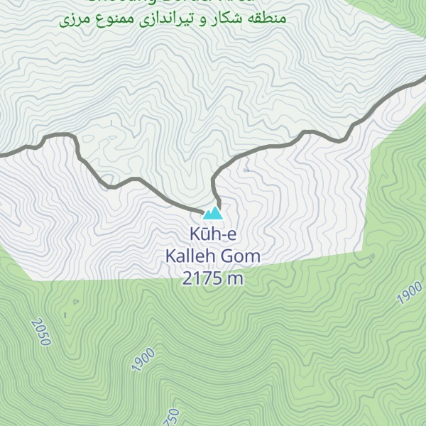 Map of Kūh-e Kalleh Gom