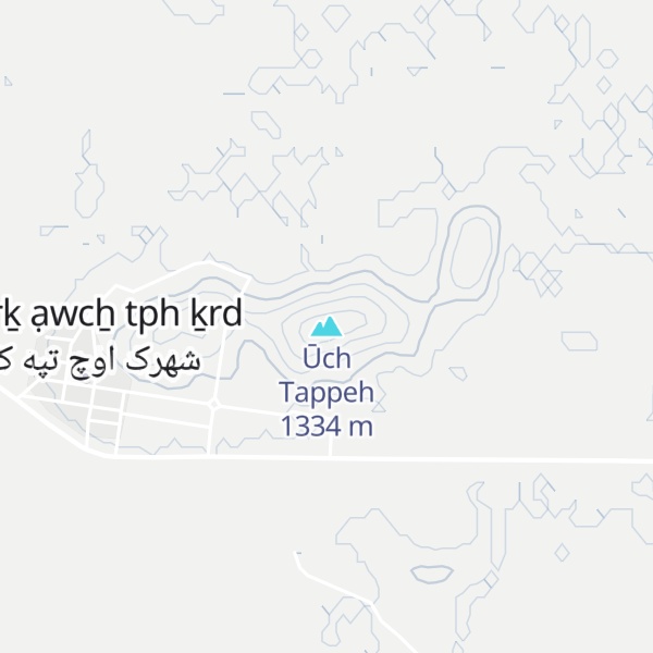 Map of Ūch Tappeh