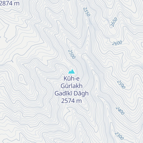 Map of Kūh-e Gūrlakh Gadīkī Dāgh