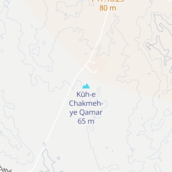 Map of Kūh-e Chakmeh-ye Qamar