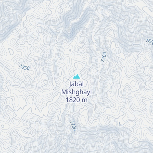 Map of Jabal Mishghayl