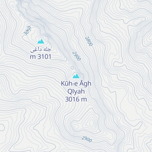 Map of Kūh-e Āgh Qīyah