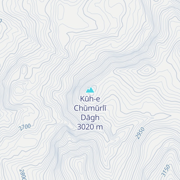 Map of Kūh-e Chūmūrlī Dāgh