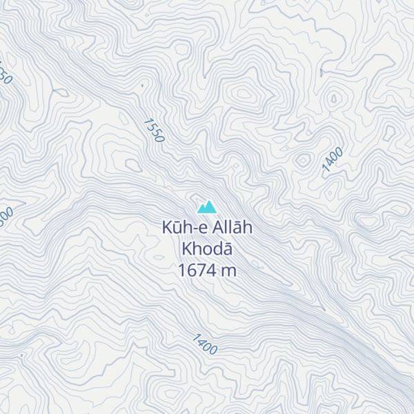 Map of Kūh-e Allāh Khodā