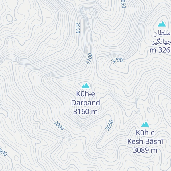 Map of Kūh-e Darband