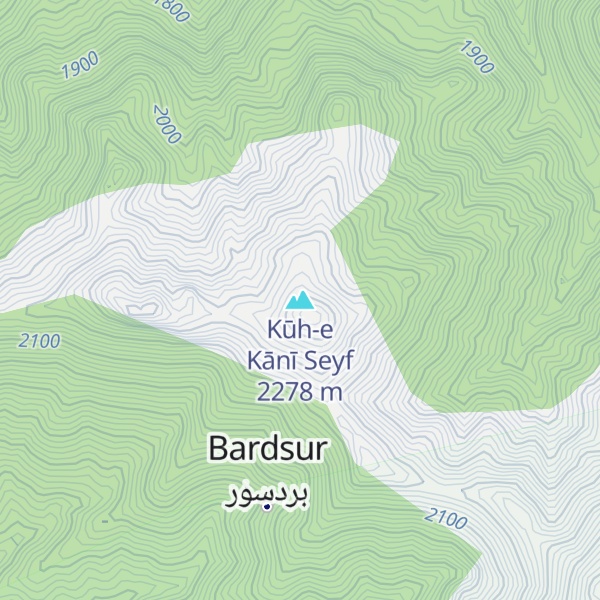 Map of Kūh-e Kānī Seyf