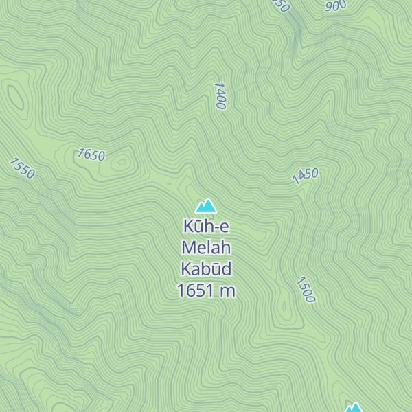 Map of Kūh-e Melah Kabūd