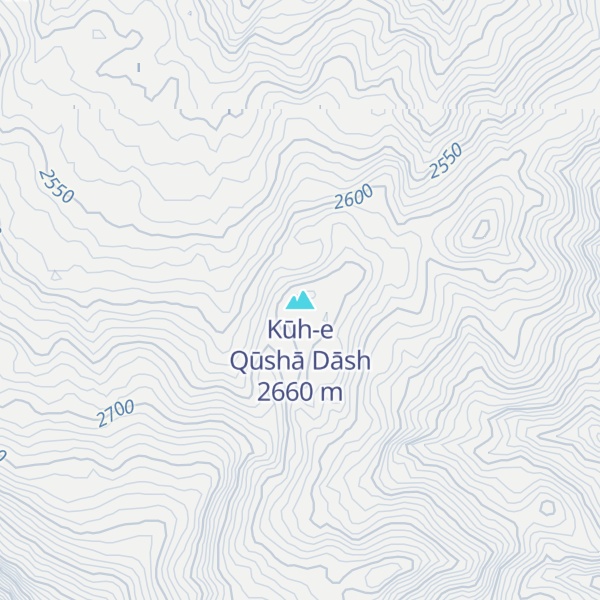 Map of Kūh-e Qūshā Dāsh